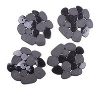 MSV Non-slip pads Pebbles with suction cup in black, PVC