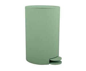 MSV Osaki Cosmetic Bin Pedal Bin 3 Litres with Removable Inner Bucket - Basil Green
