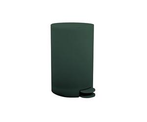 MSV Osaki Cosmetic Bin Pedal Bin 3 Litres with Removable Inner Bucket Dark Green