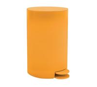 MSV Osaki Cosmetic Bin Pedal Bin 3 Litres with Removable Inner Bucket Saffron Yellow