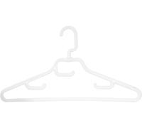 MSV - Pack of 120 Plastic Hangers - Strong and Load Capacity, Curved Sides - No Deformation - For All Types of Clothes - Grey