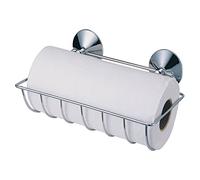 MSV Paper Holder with Super Strong Suction Pads, Silver