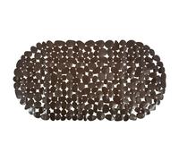 MSV "Pebbles Bathtub Mat, Chocolate Brown, 68 x 35 cm