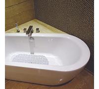 MSV "Pebbles Bathtub Mat, Transparent, 39 x 99cm