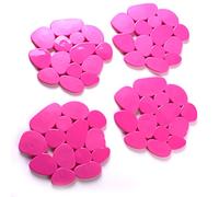 MSV "Pebbles Non-Slip Pads with Suction Cup, Pink