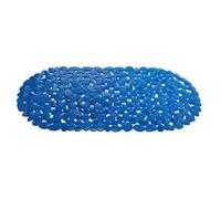 MSV "Pebbles PVC Bath Mat, Dark Blue, 68 x 35 cm
