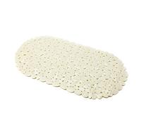 MSV "Pebbles PVC Bath Mat, White, 68 x 35 cm