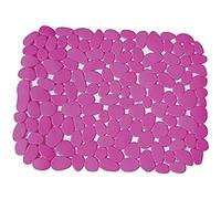 MSV PVC SINK MAT PEBBLES-PINK, Purple, 40x31x0.5 cm