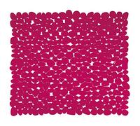 MSV "Pebbles Shower Mat, Fuchsia, 53 x 53 cm