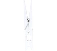 MSV Plastic Clothes Pegs, White, 12-Piece