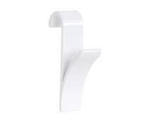 MSV Plastic Hook for Towel Dryer, White, 2-Piece