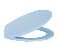 MSV Polypropylene Toilet Seat, Light Blue