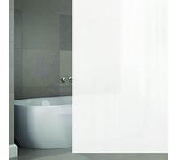 MSV Premium Anti-Mould EVA Shower Curtain - Anti-Bacterial, Washable, 100% Waterproof - White 140 x 180 cm - Made in Spain