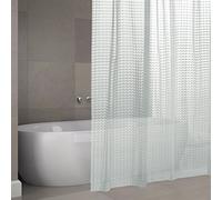 MSV "Premium Eva 3D Shower Curtain, Transparent, 180 x 200 cm