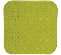 MSV Premium Shower Mat Antibacterial Non-Slip with Suction Cups Green Rose Scented Approx. 54 x 54 cm Washable at 60 °C
