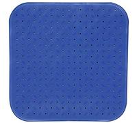 MSV Premium Shower Mat Bath Mat Bath Mat Bath Mat Antibacterial Non-Slip with Suction Cups - Blue - Smells of Roses - Approx. 54 x 54 cm - Washable at 60 °C