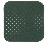 MSV Premium Shower Mat Bath Mat Antibacterial Non-Slip with Suction Cups Dark Green Scented of Roses 54 x 54 cm Washable at 60 °C