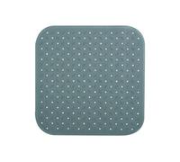 MSV Premium Shower Mat Bath Mat Antibacterial Non-Slip with Suction Cups Grey Rose Scented Approx. 54 x 54 cm Washable at 60 °C Large Grey