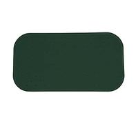 MSV Premium Shower Mat, Dark Green, Rectangular, 36 x 76 cm, Antibacterial, Non-Slip with Suction Cups, Washable at 60°C