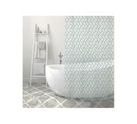 MSV PVC Shower Curtain Algae Blue 180 x 200 cm