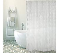 MSV PVC shower curtain Bristol White 180 x 200 cm
