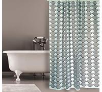 MSV Shower curtain Bento Premium 180x200cm grey-brown