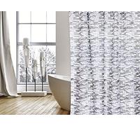 MSV Shower curtain Briques Premium 180x200cm grey