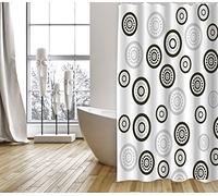 MSV Shower curtain Premium 180x200cm cercles