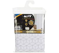 MSV Shower curtain Premium 180x200cm Mozaik argent