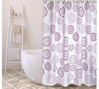 MSV Shower curtain Premium 180x200cm points purple
