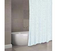 MSV Shower curtain Premium 180x200cm Wave pastel green