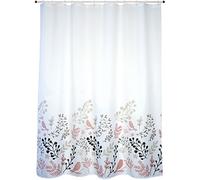 MSV Shower Curtain Premium Birds of Polyester 180x200cm in Beige, 180 x 200 cm