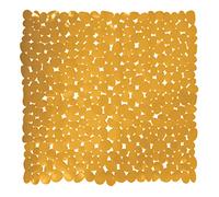 MSV Shower Mat Bath Mat Antibacterial Non-Slip with Suction Cups Saffron Yellow Approx. 53 x 53 cm Yellow 54 x 54 cm
