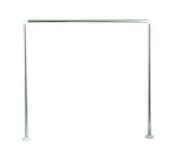 MSV Stainless Steel 3-Teilig Shower Bar, Multi-Colour, 80 x 80 x 80 cm