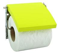 MSV Stainless Steel/MDF Toilet Paper Holder, Green
