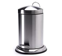 MSV Stainless Steel Pedal Bin, Silver, 3 Litre