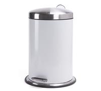 MSV Stainless Steel Pedal Bin with Lid, Silver, 3 Litre