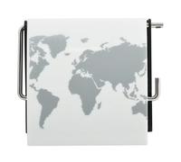 MSV The World Polystyrene Toilet Roll Holder, Multi-Colour, 30 x 20 x 15 cm, Grey