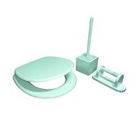 MSV Toilet Brush Set, White, 3-Piece