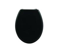 MSV MDF Toilet SEAT-S/S Hinges Finish Color, Matt Black