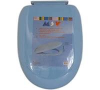 MSV Toilet Seat With Soft Close, Blue