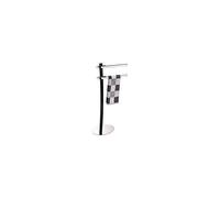 MSV Towel Rail Black and Chrome 44 x 23 x 89 cm