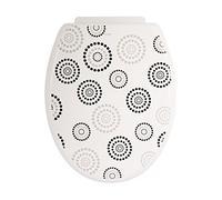 MSV WC seat with plastic hinges black