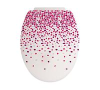 MSV WC seat with plastic hinges Brest pink