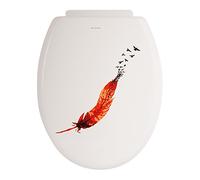 MSV WC seat with plastic hinges India orange