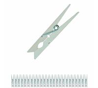 MSV Wood Clothes Pegs, Brown, Small, 24-Piece
