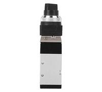 MSV86522 - TB 2 - Position 5 - Way Mechanical Button Valve Switch, Threaded Pneumatic On - Off Valve for Air Control Systems, Miniature Aluminum Alloy Push Valve with Unidirectiona
