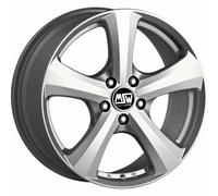 MSW 19 W FULL SILVER ALLOY WHEEL 16X7 ET47 5X112
