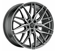 MSW 50 MATT GUN METAL FULL POLISHED (MGMFP) ALLOY WHEEL 20x8.5 ET20 5x112