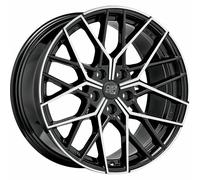 MSW 74 GLOSS BLACK FULL POLISHED ALLOY WHEEL 20x9.5 ET48 5x120